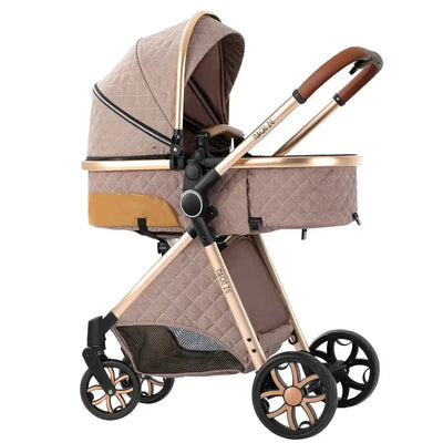 Baby Stroller 3‑in‑1 Travel System Pushchair Lightweight Pram from Birth All‑Terrain Baby Buggy Compact Fold Stroller Summer - PrimeandBeauty