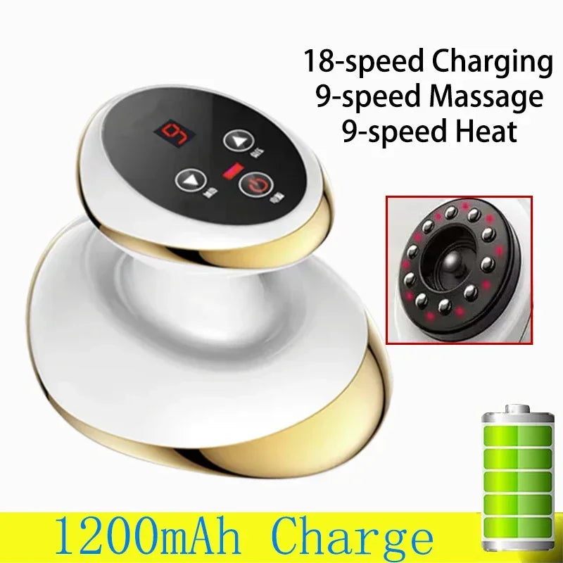 Electric Massage Meridian Brush Universal Body Dredging Cupping Scraping Instrument  Abdominal And Back Massager For Home - PrimeandBeauty