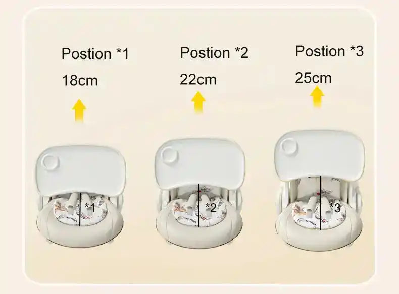 Multifunctional Foldable Baby High Chair Adjustable Height Feeding Chair Can Sit Can Lie Toddle Play Chair - PrimeandBeauty