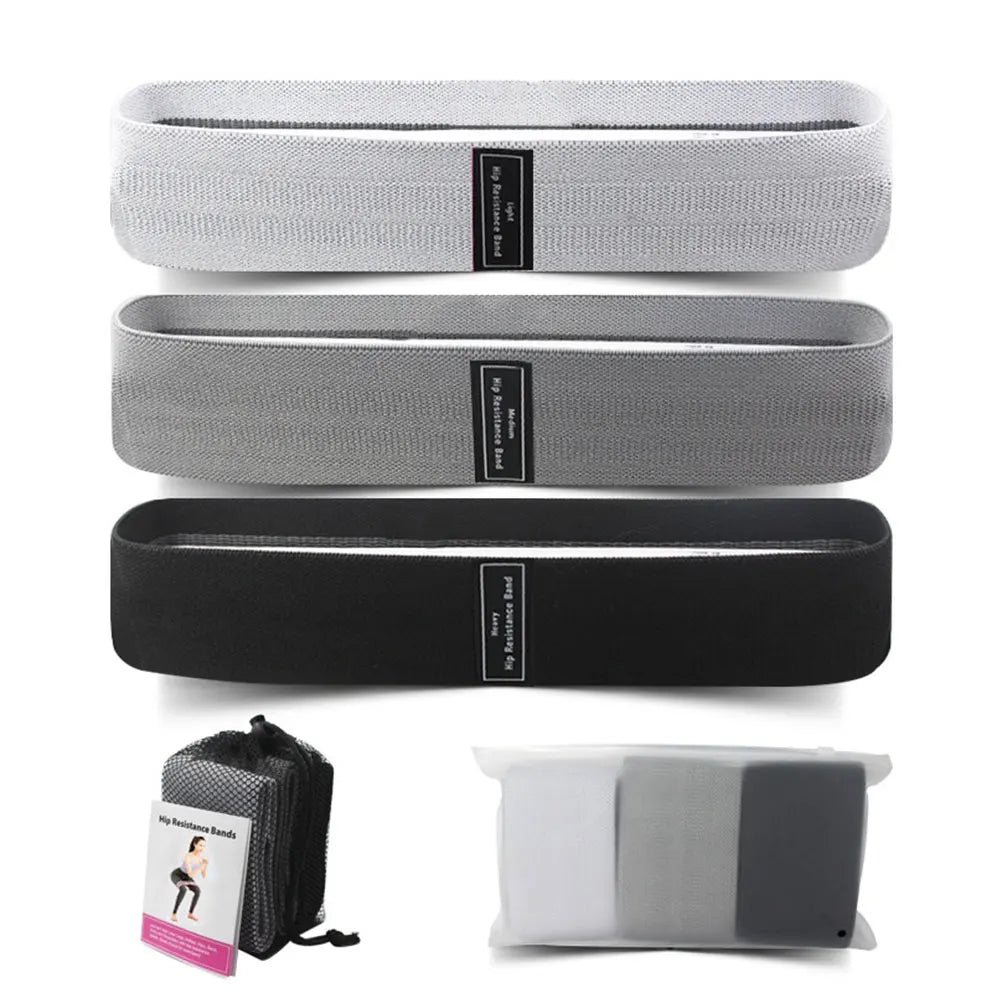 3Pcs Resistance Bands Non-Slip Exercise Bands Workout Bands Stretch Bands for Women & Men Home Gym Fitness Yoga Pilates - PrimeandBeauty