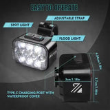 BUCKLOS Bicycle Rear Light Front Light 1100mAh LED COB Waterproof Bike Lamp USB Rechargeable Mtb Road Bike Taillights Bike Parts - PrimeandBeauty
