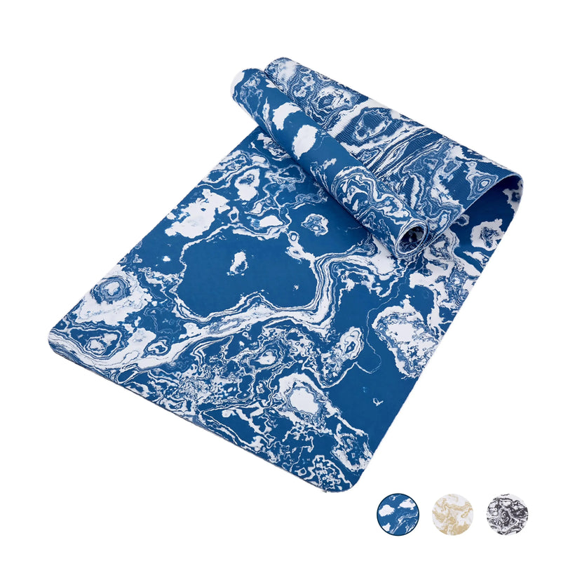 Yoga Mat, Exercise Yoga Mat Print with Non-Slip Design, Professional TPE Exericise Mat,Pilates Fitness and Floor Exercises - PrimeandBeauty