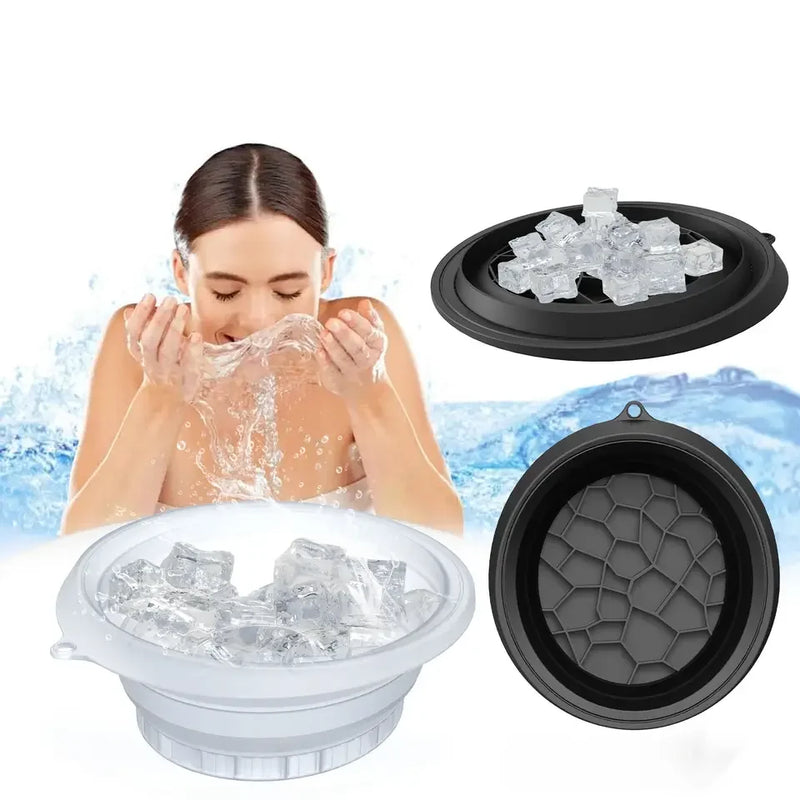 Portable Foldable Face Ice Bath Bowl for Cold Therapy & Skincare