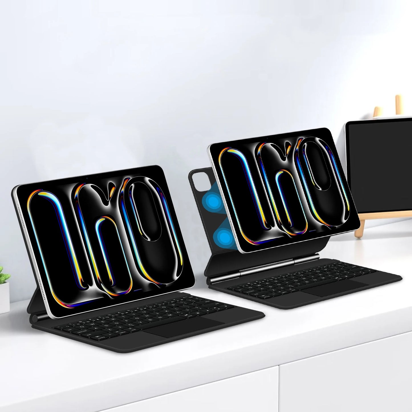 Magic Keyboard for iPad Air 11 Inch 13 M2 3rd Air 5th 4th 10.9" M4 Pro 11/12.9 6th Smart Cover Case Folio Multi-touch Backlight