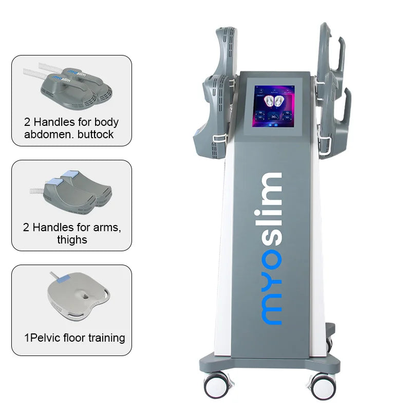 RF MYOslim Sculpt Machine New 6500W EMS Body Sculpting Muscle Stimulation Fat Slimming 15 Electromagnetic Weight Loss Technology - PrimeandBeauty