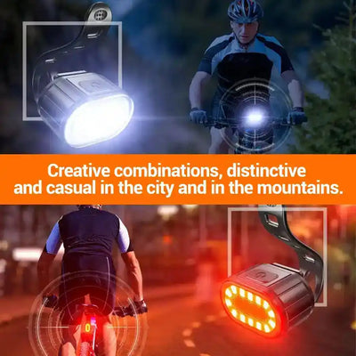 Heinast Bike Lighting Front and Rear Lights Bicycle Lamp Led Cycling Light Bike Flashlight for Bicycle Front Taillight Lantern - PrimeandBeauty