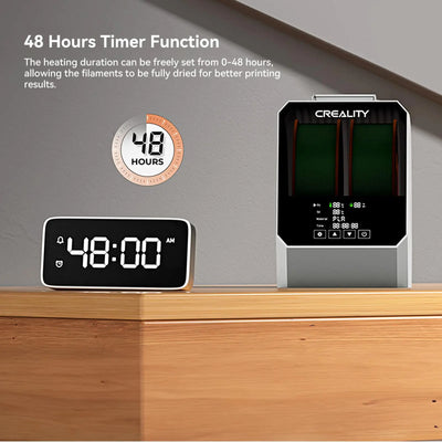 Creality Space Pi Filament Dryer Plus Drying Box Upgraded Two Rolls Drying Dehydrator for 2KG Filament 360° Hot-air heating - PrimeandBeauty