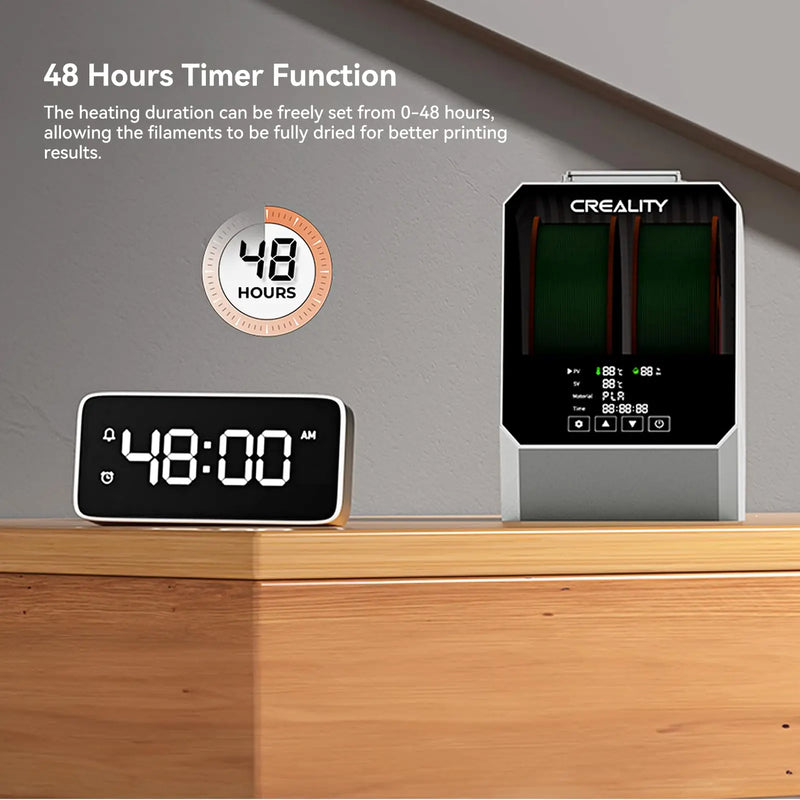 Creality Space Pi Filament Dryer Plus Drying Box Upgraded Two Rolls Drying Dehydrator for 2KG Filament 360° Hot-air heating - PrimeandBeauty