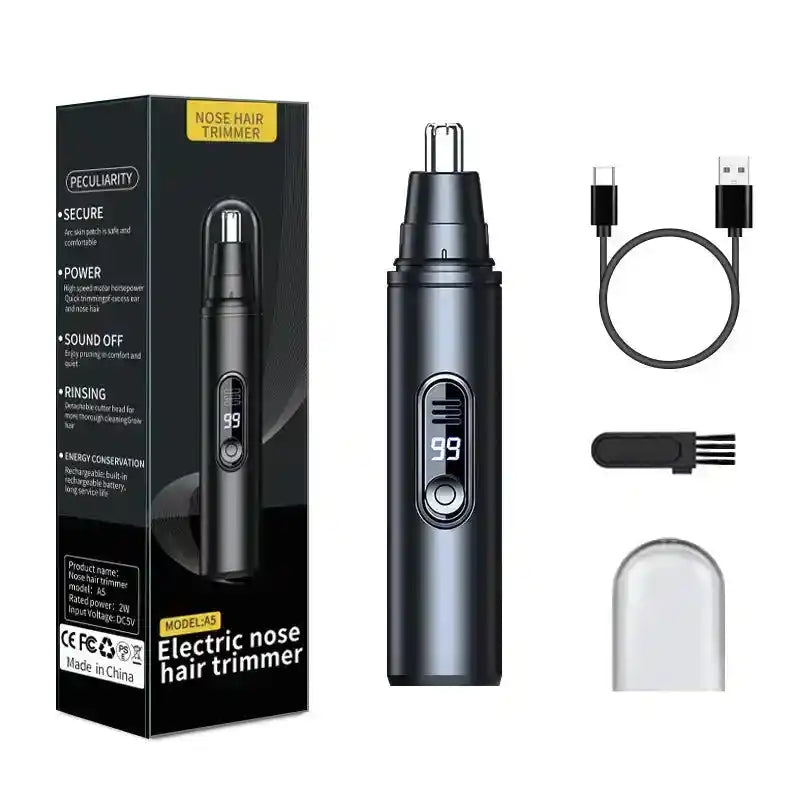 Mini Pocket Nose Hair Trimmer Painless Clipper Nose Ears Hair Eyebrow Waterproof Portable Trimmer For Men Women - PrimeandBeauty