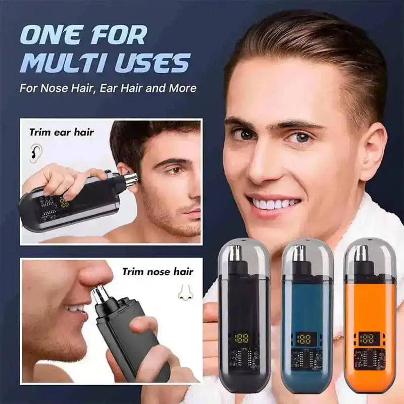 1PC Portable Electric Nose Hair Trimmer USB charging Nose Ears Hair Eyebrow Trimmer For Man Rechargeable Painless Set - PrimeandBeauty