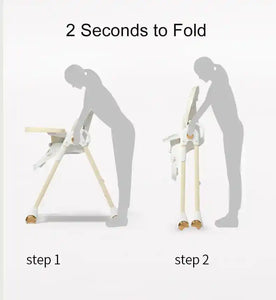 Multifunctional Foldable Baby High Chair Adjustable Height Feeding Chair Can Sit Can Lie Toddle Play Chair - PrimeandBeauty