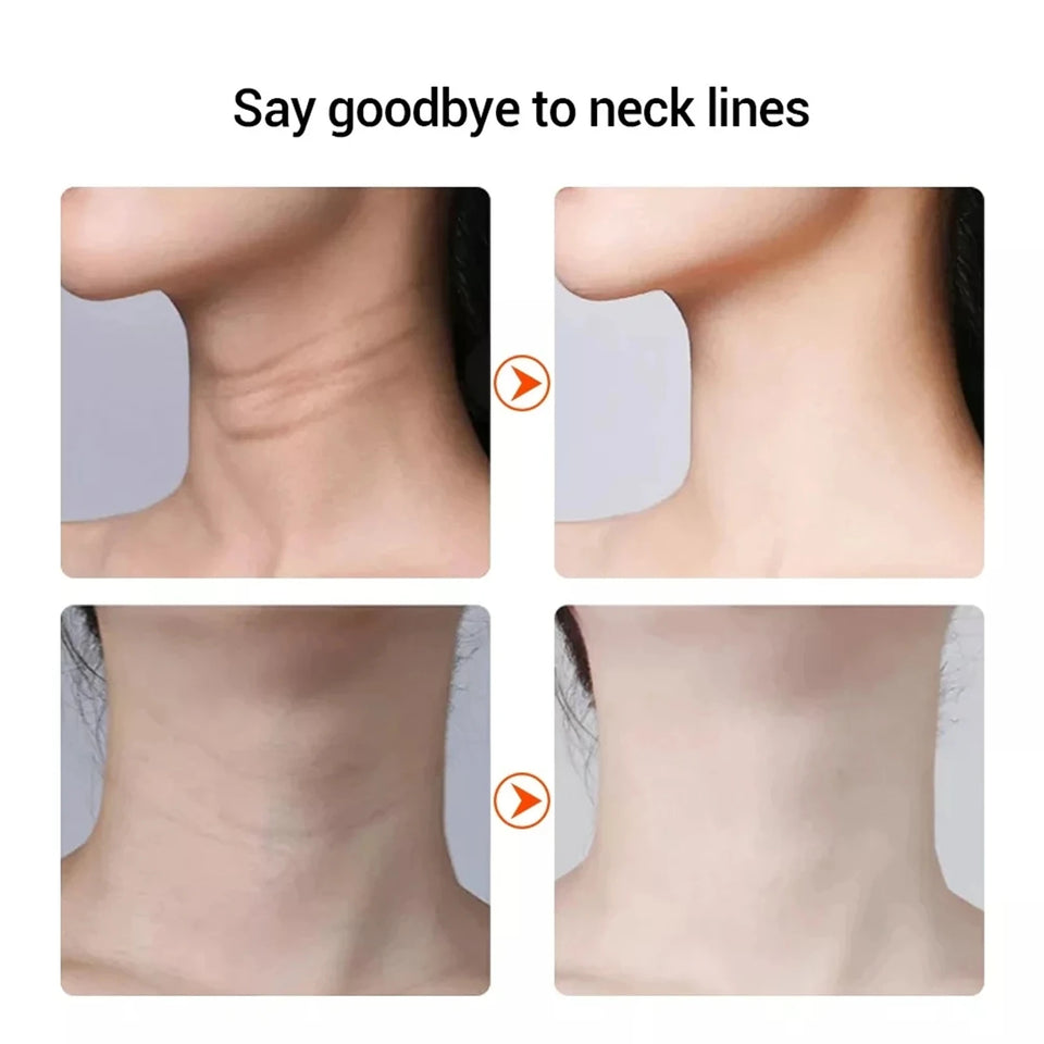 Neck Skin Care Massager Comfortable Facial Massager Face and Neck Beauty Device for Skin Care Adults Men and Women White