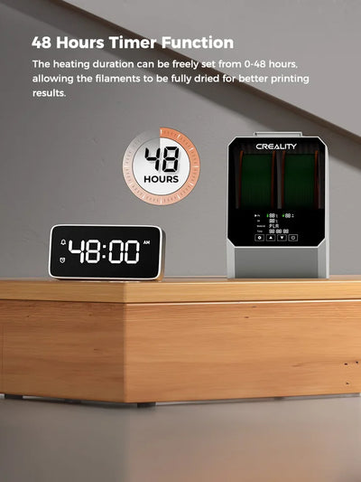 Creality Space Pi Filament Dryer Plus Drying Box Upgraded Two Rolls Drying Dehydrator for 2KG Filament 360° Hot-air heating - PrimeandBeauty