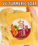 AILKE Natural Turmeric Bath Soap for Face & Body, Lightening, Cleanses Skin, Evens Tone, Reduce Spot, Radiant Skin, Oil Control - PrimeandBeauty