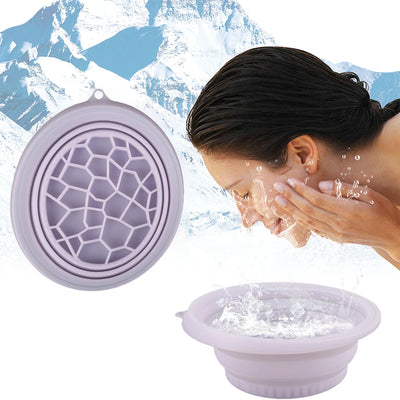 Portable Foldable Face Ice Bath Bowl for Cold Therapy & Skincare