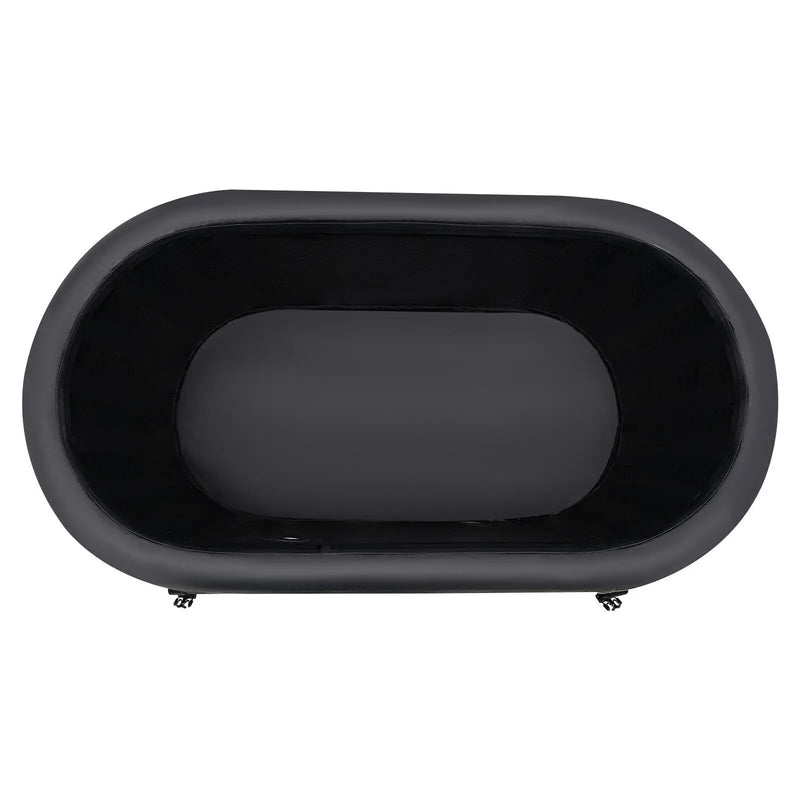 Large 370 Litre Ice Bath Inflatable Cold Water Therapy Tub Compact Immersion Tray - PrimeandBeauty