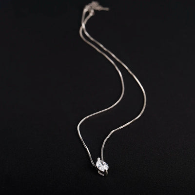 New 5*10mm 1CT Marquise Cut Moissanite Diamond Necklace for Women Certified 925 Sterling Silver Neck Chain Party Jewelry Gift - PrimeandBeauty