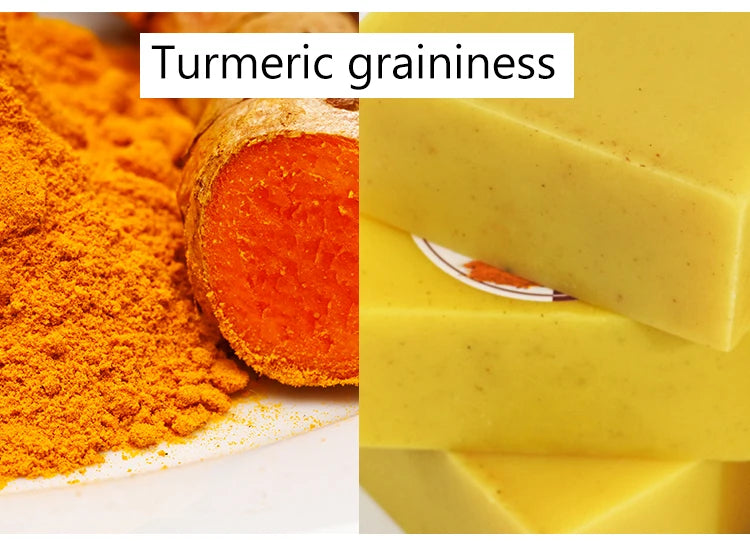AILKE Natural Turmeric Bath Soap for Face & Body, Lightening, Cleanses Skin, Evens Tone, Reduce Spot, Radiant Skin, Oil Control - PrimeandBeauty