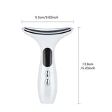 Emeka Neck Beauty Device EMS Microcurrent Chin Facial Lifting LED Firming Rejuvenation Anti Wrinkle Skin Care Face Massager