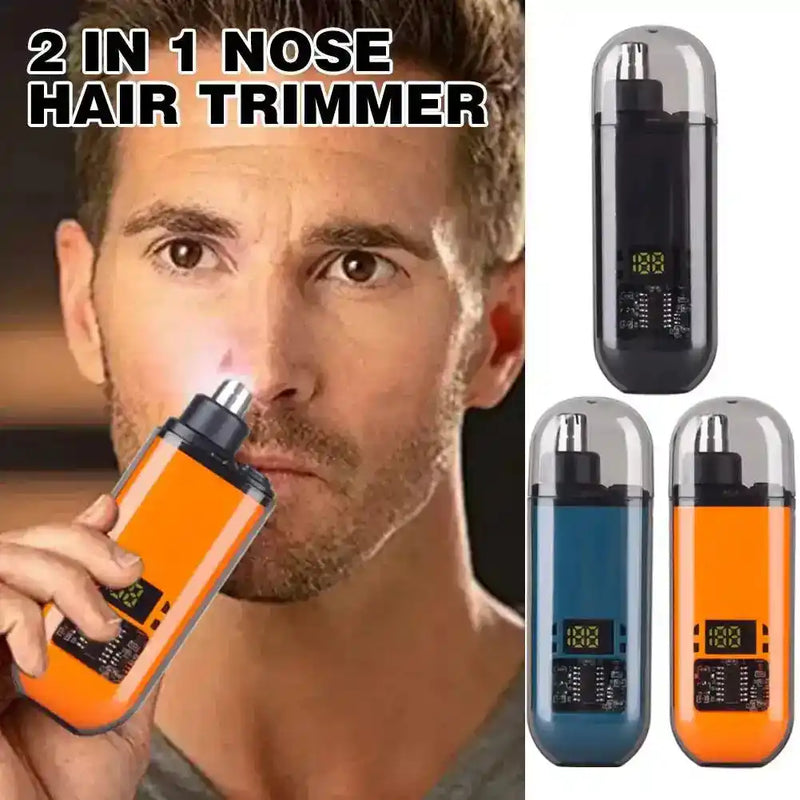 1PC Portable Electric Nose Hair Trimmer USB charging Nose Ears Hair Eyebrow Trimmer For Man Rechargeable Painless Set - PrimeandBeauty