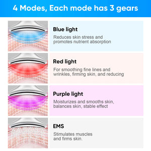 Neck Skin Care Massager Comfortable Facial Massager Face and Neck Beauty Device for Skin Care Adults Men and Women White