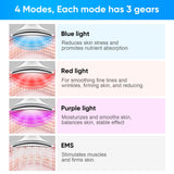 Neck Skin Care Massager Comfortable Facial Massager Face and Neck Beauty Device for Skin Care Adults Men and Women White
