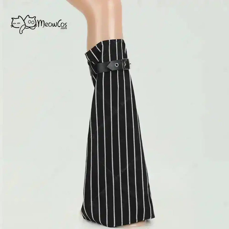 MEOWCOS Women's Jack Cosplay Costume Halloween Gothic  Long Sleeve Top with Skirt and Gloves - PrimeandBeauty