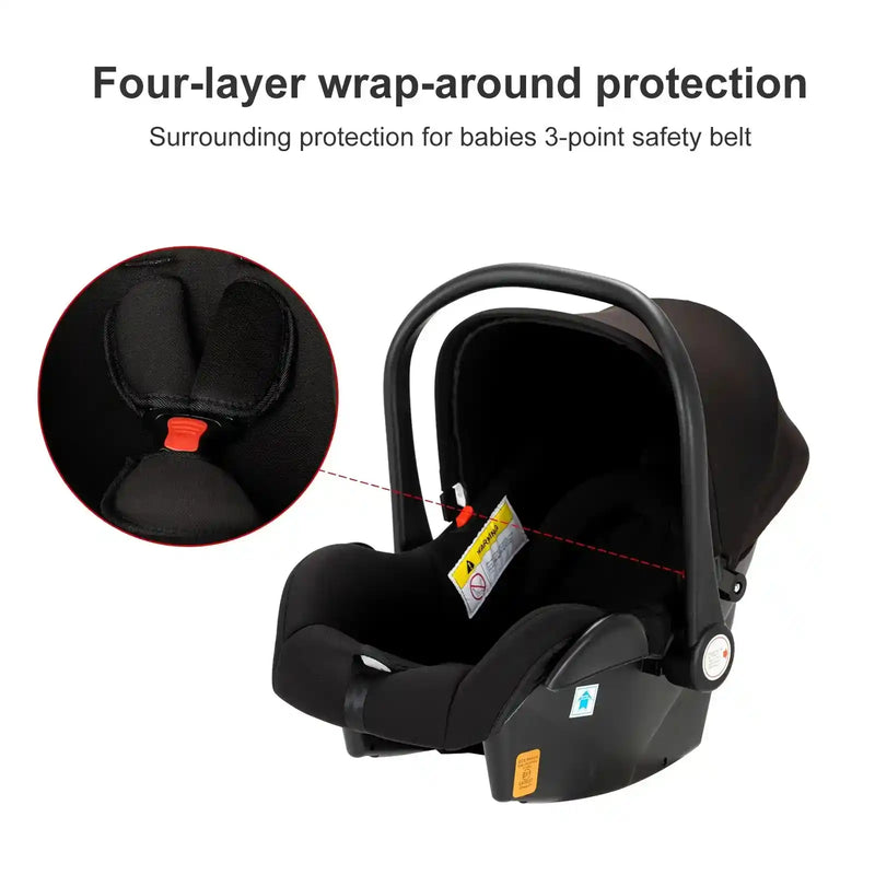 High quality newborn Lightweight  Baby Stroller  Folding Cart  Comfort Baby Stroller 3 in 1 Child Safety Seat With ISOfix - PrimeandBeauty