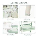 1pc Children's Dining High Chair, Foldable Dining Chair, Detachable Dining Plate, Portable Children's Chair - PrimeandBeauty