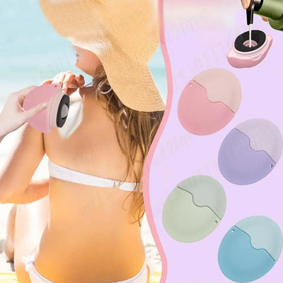 55ML Sunscreen Applicator Portable Refillable Roll on Sponge Applicator Silicone Suncream Lotion Applicators for Family Travel - PrimeandBeauty