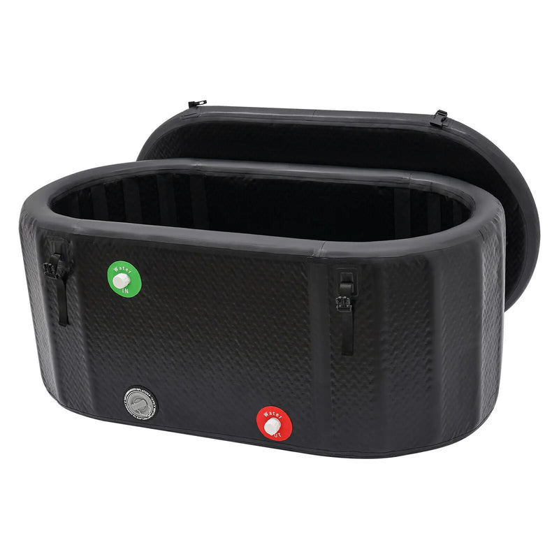 Large 370 Litre Ice Bath Inflatable Cold Water Therapy Tub Compact Immersion Tray - PrimeandBeauty