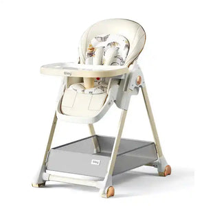 Multifunctional Foldable Baby High Chair Adjustable Height Feeding Chair Can Sit Can Lie Toddle Play Chair - PrimeandBeauty