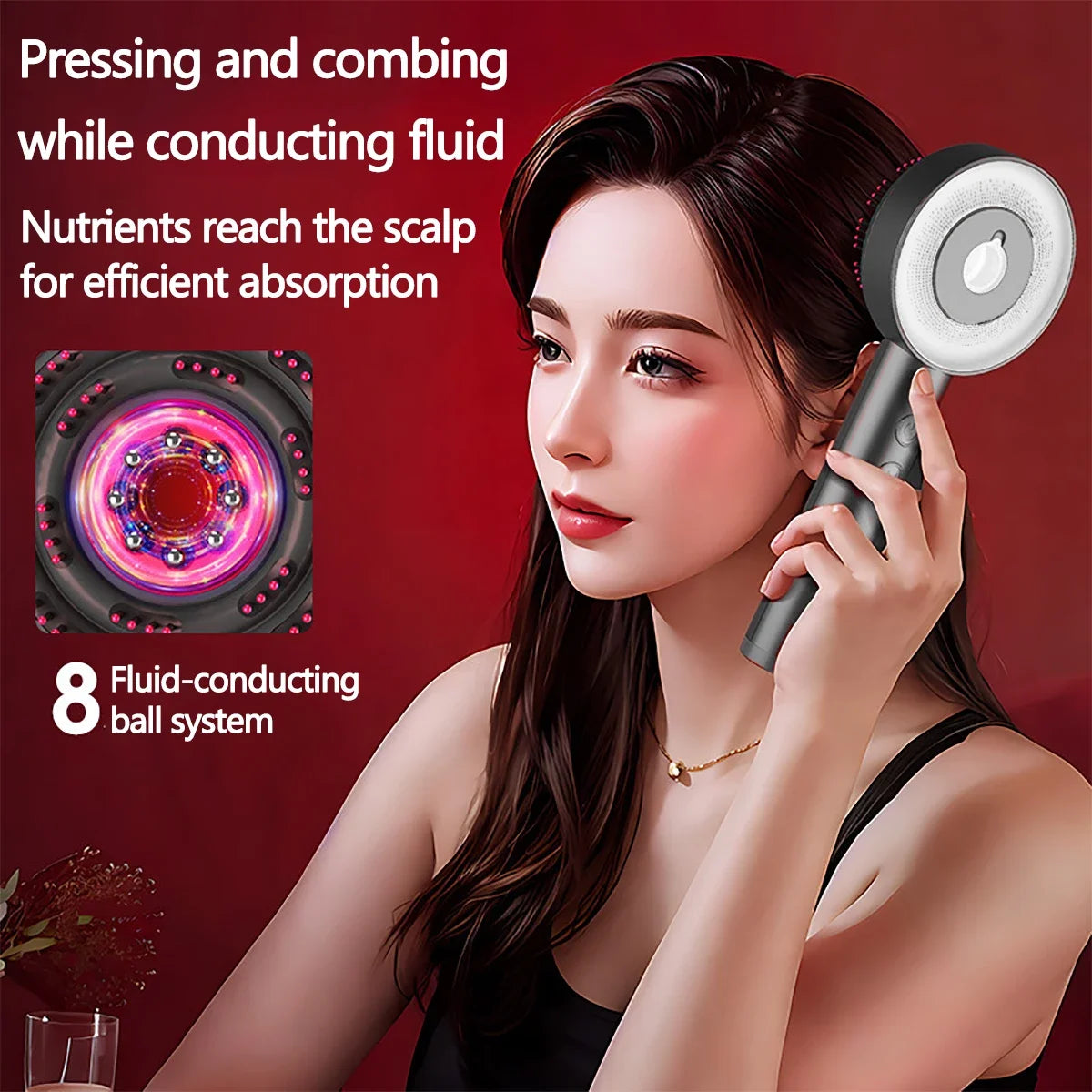 3-in-1 Red Light Massage Comb