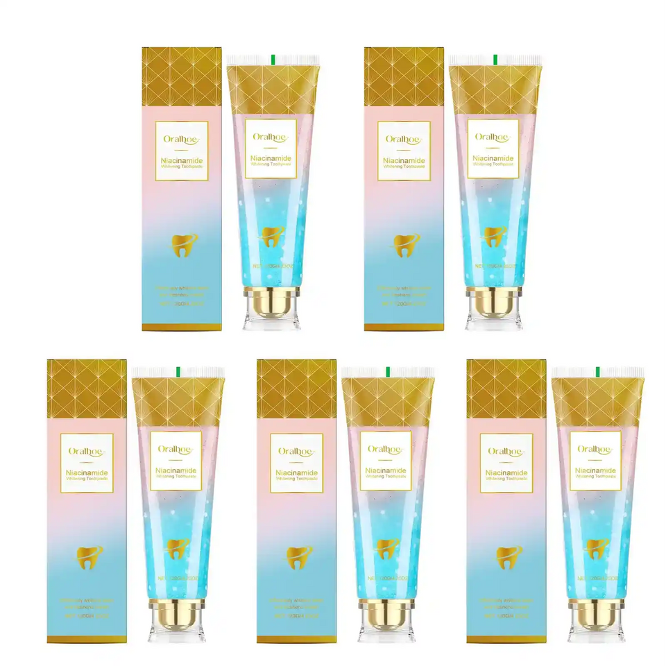 Niacinamide Whitening Toothpaste Remove Yellow Teeth Smoke Stains Improve Oral Smell Breath Fresh Tooth Bleaching Care Product - PrimeandBeauty