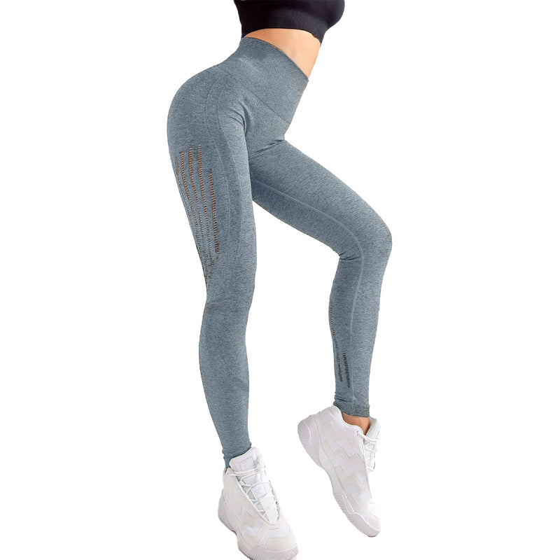 Women s High Waist Yoga Leggings with Tummy Control and Moisture-Wicking Fabric for Running and Workout - PrimeandBeauty