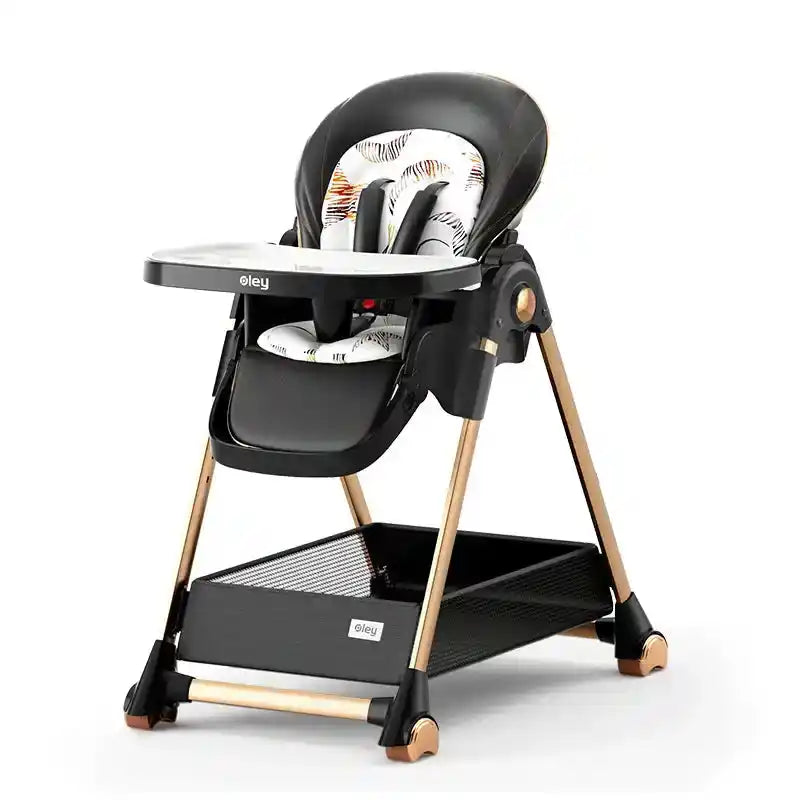 Multifunctional Foldable Baby High Chair Adjustable Height Feeding Chair Can Sit Can Lie Toddle Play Chair - PrimeandBeauty