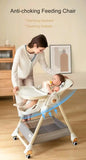 Multifunctional Foldable Baby High Chair Adjustable Height Feeding Chair Can Sit Can Lie Toddle Play Chair - PrimeandBeauty