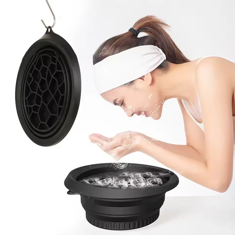 Portable Foldable Face Ice Bath Bowl for Cold Therapy & Skincare