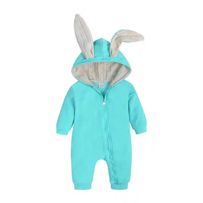Baby Rompers Boys Girls Newborn 0 to 3 6 9 12 18 Months Boutique Cotton Long Sleeve Rabbit Ear Infant Onesie Spring Fall Clothes - PrimeandBeauty