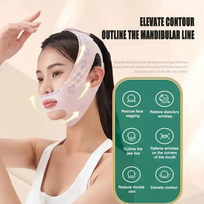 Chin Cheek Slimming Bandage V Shaper V Line Lifting Mask Face Lifting Anti Wrinkle Strap Band Sleeping Mask Beauty Health - PrimeandBeauty