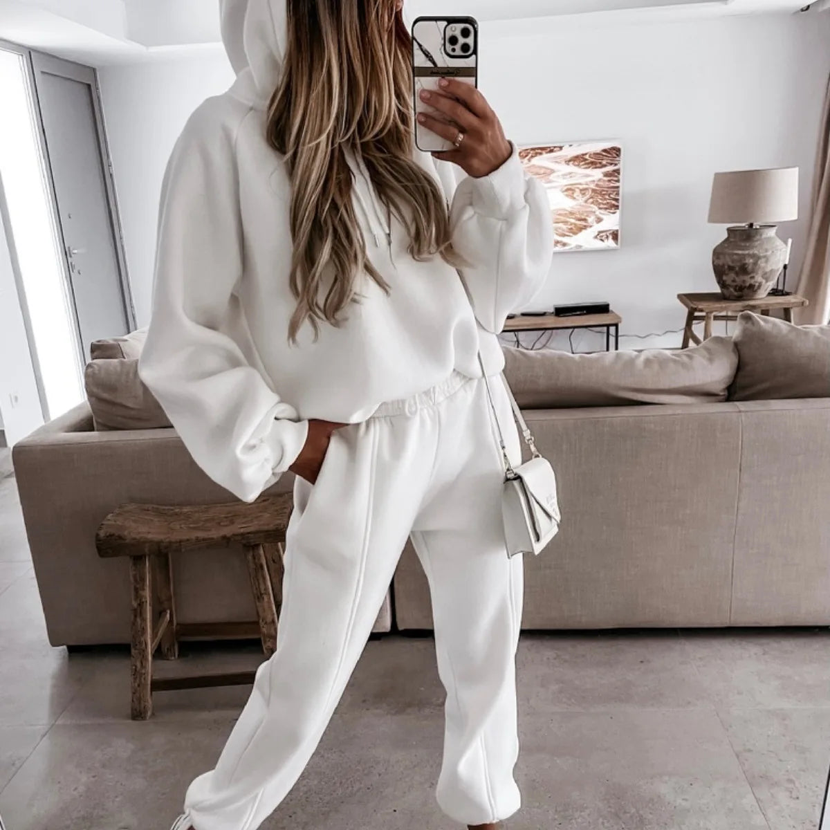 2025 Women Hoodies Sports Tops Pants Tracksuit Sweatshirt Sweat Suit Jogging Set Long Sleeve Hoodie Sport Pants Lady Suit - PrimeandBeauty