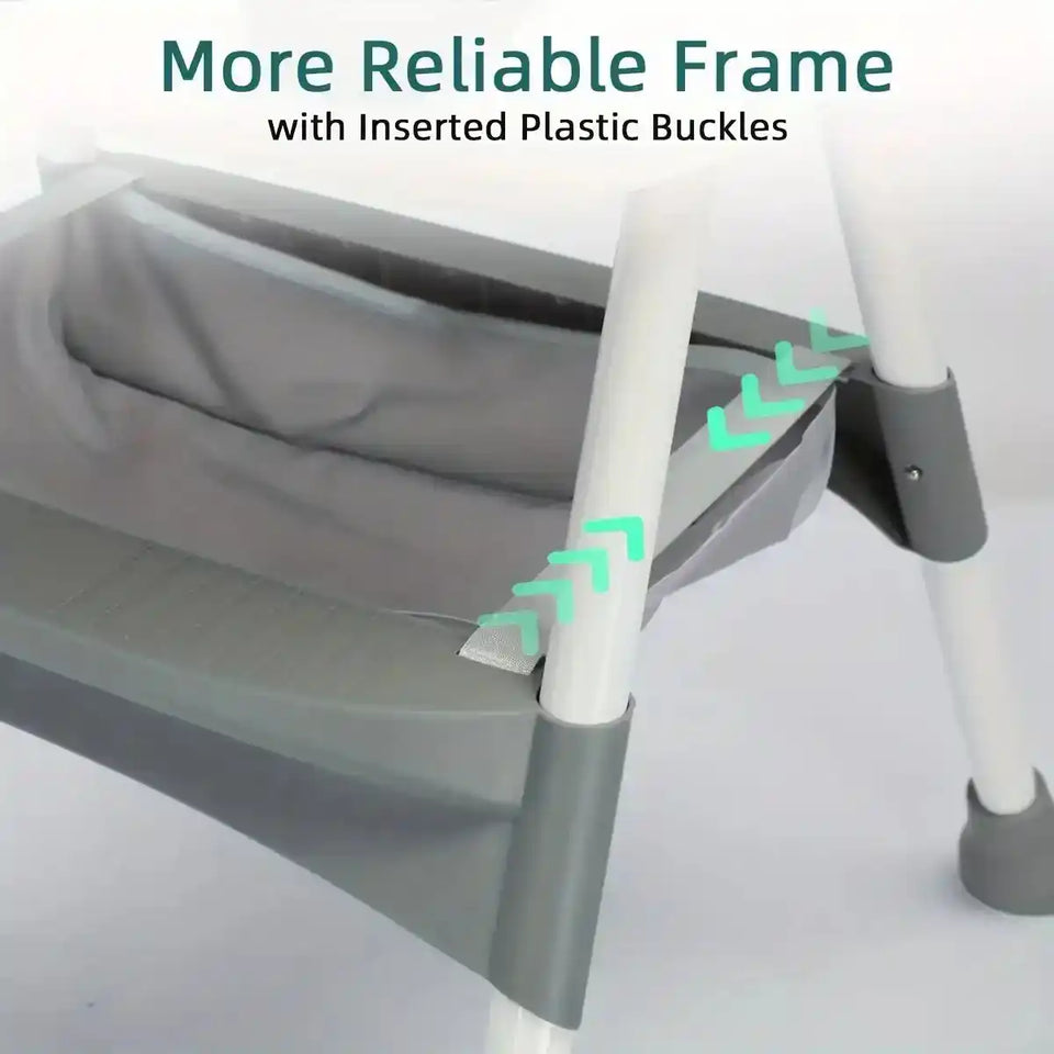 UBRAVOO Foldable Baby High Chair 6 Months Plus, with Large Antislip Pad & ToyRack, Easy to Clean Feeding , E500 - PrimeandBeauty