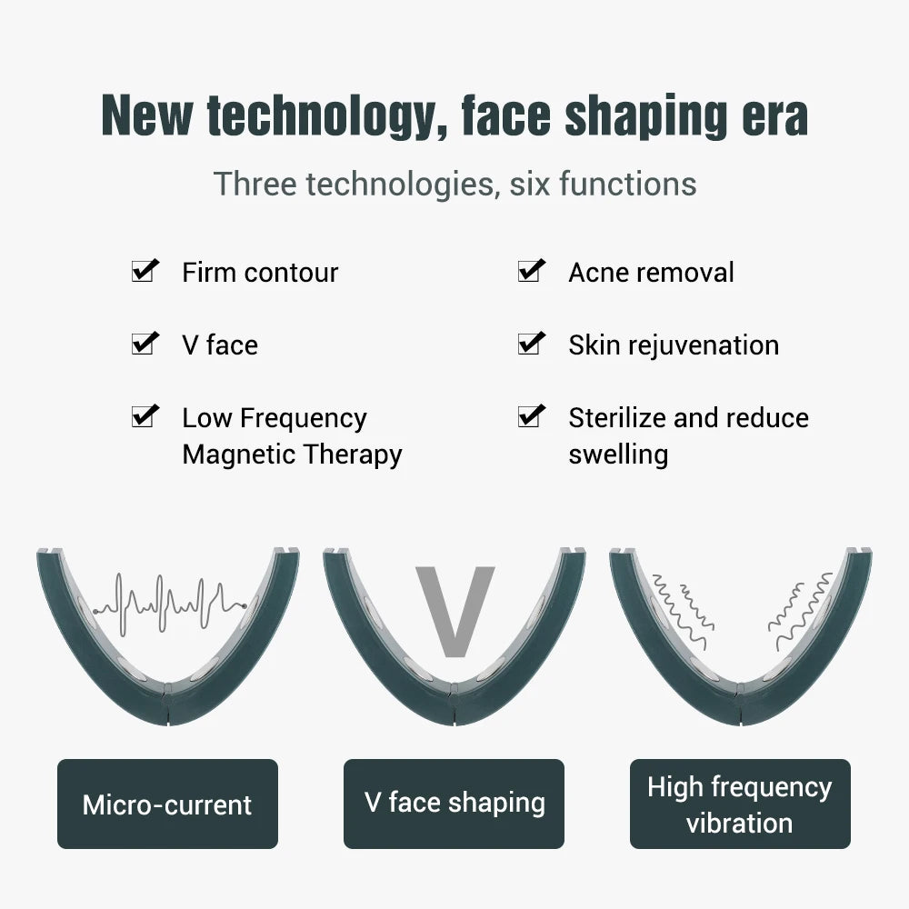 Microcurrent V-Face Lifting Device