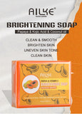 AILKE Skin Whitening Handmade Soap -Organic Papaya Soap For Black Spots, Clean Stains, Improves Dull Skin, Face & Body & Hands - PrimeandBeauty