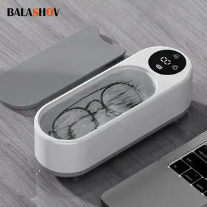 Portable Household Cleaning Machine, 450ml Clean Pod Ultrasonic Cleaner, Jewelry Cleaner Machine for Ring, Glasses, Makeup Brush - PrimeandBeauty