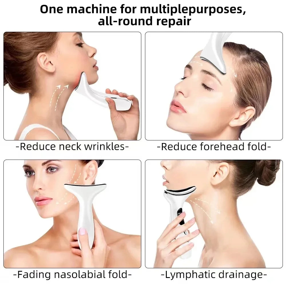 Hot Compress Face Lifting Massager