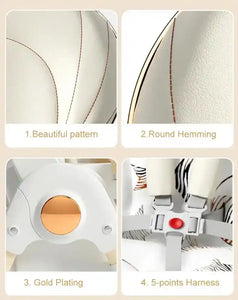 Multifunctional Foldable Baby High Chair Adjustable Height Feeding Chair Can Sit Can Lie Toddle Play Chair - PrimeandBeauty
