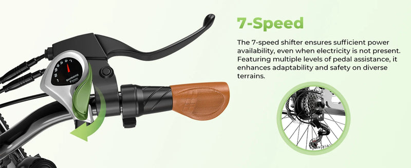 1000 Peak Electric Bike for Adults,up 80 Miles Removable Battery Ebike, 26" Electric E Bike with 7-Speed,Adult Electric Bicycles