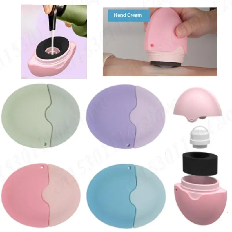 55ML Sunscreen Applicator Portable Refillable Roll on Sponge Applicator Silicone Suncream Lotion Applicators for Family Travel - PrimeandBeauty