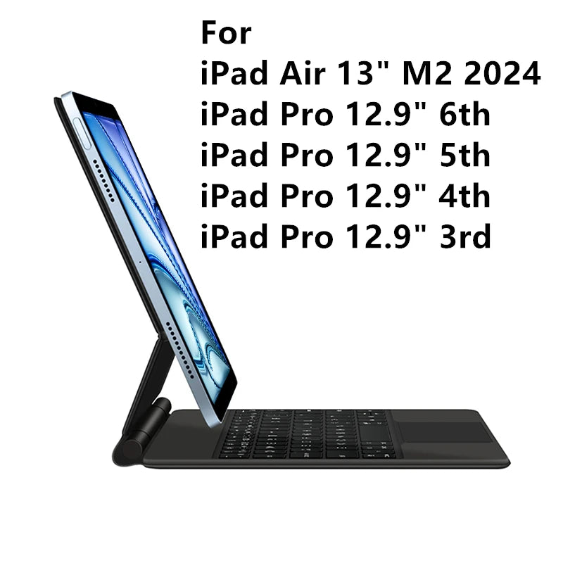 Magic Keyboard for iPad Air 11 Inch 13 M2 3rd Air 5th 4th 10.9" M4 Pro 11/12.9 6th Smart Cover Case Folio Multi-touch Backlight